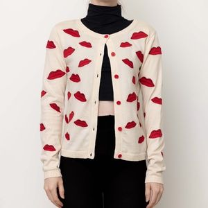 Alice + Olivia Kiss pattern sweater